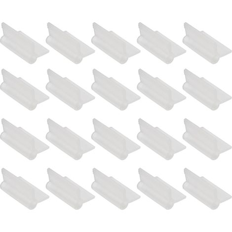 Lot de 20 clips de greffage de plantes de jardin, connecteurs de branches en plastique PP pour tomates, concombres, haricots, outil de fixation de support de vigne, pinces de greffage agricole(3mm) (1/5)