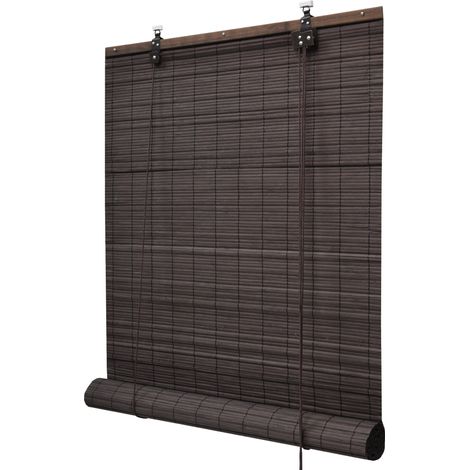 Bambusrollo SolDecor B86, 80x160cm, Braun – Klemmfix ohne Bohren