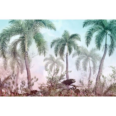 Papier peint panoramique - Forêt Tropicale - 130 cm x 86 cm (1/2)
