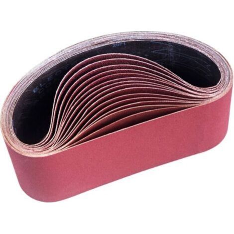 Schleifband 100 x 610 mm, gemischte Schleifbänder (3x Körnung 80/120/150/240/400) für Bandschleifer (15 Stück) (1/4)