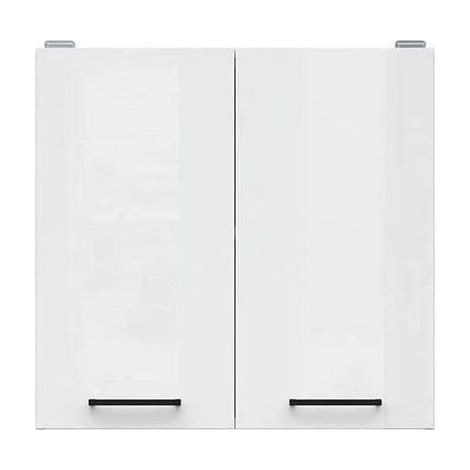 JUNONA Meuble haut 60 cm - 2 Portes - Blanc brillant (1/4)
