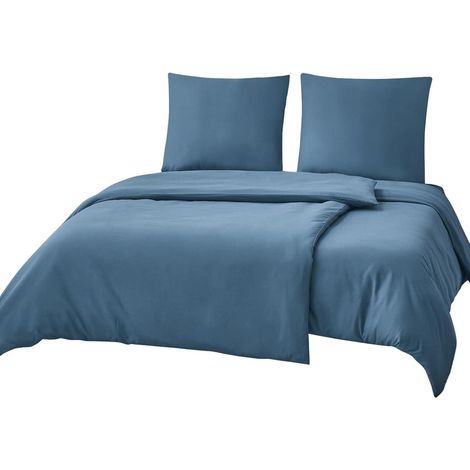 Bettwäsche 135x200 03 Denim Blau 4Teilig 2x 135x200 cm 2x 80x80 cm (1/5)