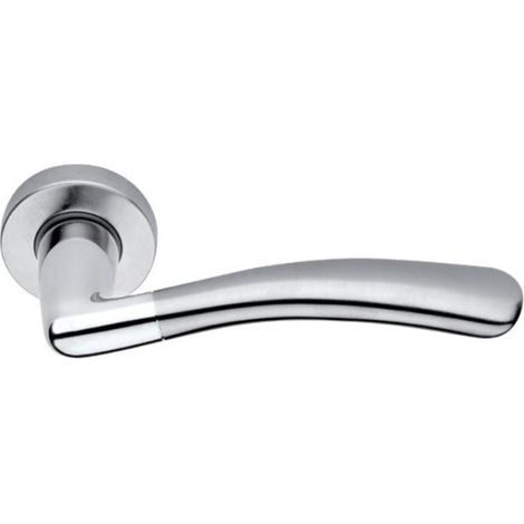 Maniglia per porte interne Lady bicolore Cottali cromo