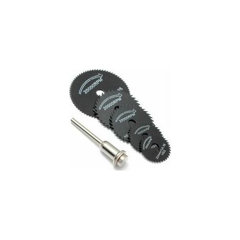Lot de 6 lames de scie circulaire - Pour outil Dremel - Pour couper le bois, le métal (1/5)