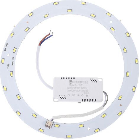 Panneau LED circulaire magnétique 15 W 220-240 V SMD 5730 à 30 LED, plafonnier LED (lumière blanche pure) (1/3)