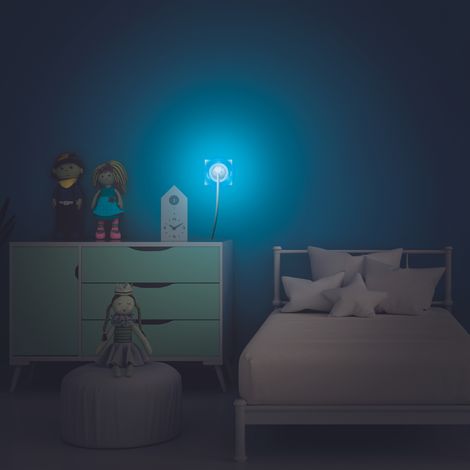 Veilleuse - JE CHERCHE UNE IDEE - Détecteur de lumière - 3 couleurs - Blanc (1/5)