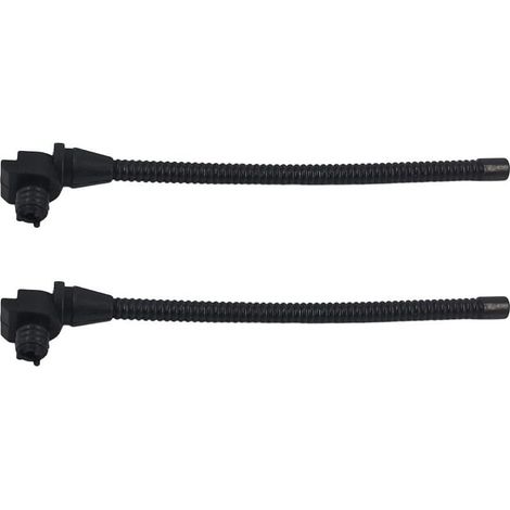 Tuyau d'alimentation en huile flexible pour huile flexible 019T haute élasticité (2 pièces) Pour un ajustement parfait pour 019T, MS190, MS191, élasticité supérieure, empêche les fuites, assure un fl (1/5)