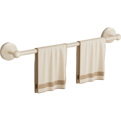 Porte-serviettes à ventouse pour salle de bain, barre de rangement murale pour serviettes de bain sans perforation, tige simple (1/5)