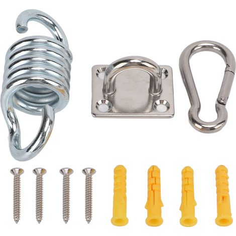 Deckenaufhängungsset aus Edelstahl, Tragkraft 250 kg, Aufhängehaken für Hängematte und Yogaschaukel (1/5)