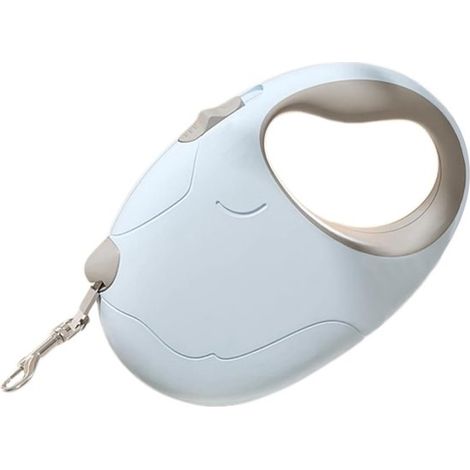Guinzaglio estensibile per cani, 5 metri, girevole a 360°, fino a 50 kg, per cani di piccola, media e grande taglia, blu. (1/4)