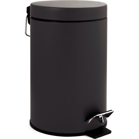 GELCO - Poubelle salle de bain 3l lady noir (1/2)