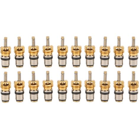 20Pcs Noyau de Soufflape Haute Pression pour Valves Climatisation Auto, Tige de Remplacement pour Pneus Peugeot, Outil de Démontage Universel (1/5)