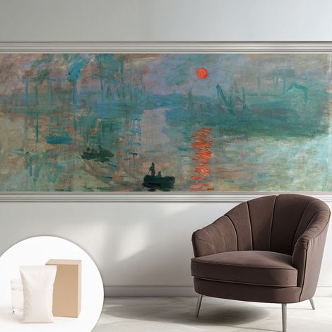 Fototapete Tapete Vliestapete mit Kleber Büro Wandgestaltung - Wanddekoration Wohnzimmer Hafenlandschaft 250x104 cm