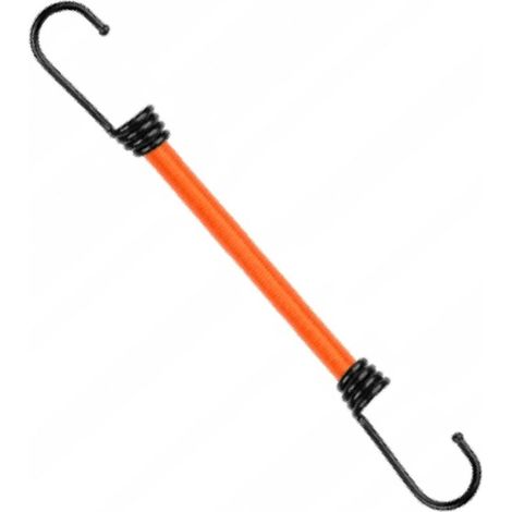 Sandow élastique orange 80 cm Ø 8 mm à crochets Bradas (1/4)