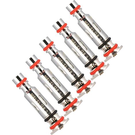 Resistencia Mesh - 0,8 Ohm 1,0 Ohm 1,2 Ohm - Para Dispositivos de Vaporización - Pack de 5 Unidades (1/5)