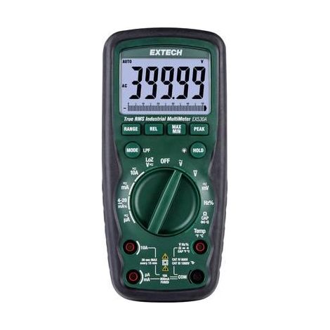 Multímetro digital Extech EX530A negro de alta precisión