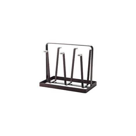 Flaschenhalter, Abtropfgestell, Tassentrockner, Gläserhalter, 16,8 x 12,5 x 20 cm - Crezuo