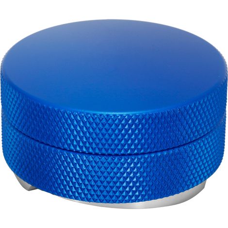Distributeur à Café en Acier Inoxydable 58mm avec Pilon Réglable et 3 Pentes Bleues (1/5)