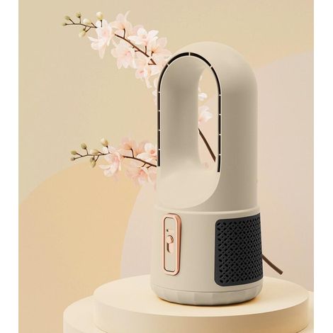 Ventilateur sans pales à, silencieux, portable, idéal pour la maison, la chambre à coucher, le bureau, réglages de brise douce (1/4)