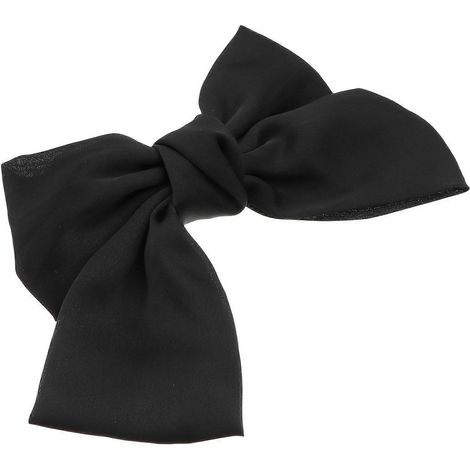 Pince à cheveux nœud papillon décoratif, 1 pièce, grande épingle à cheveux noire, accessoire de mode (1/5)