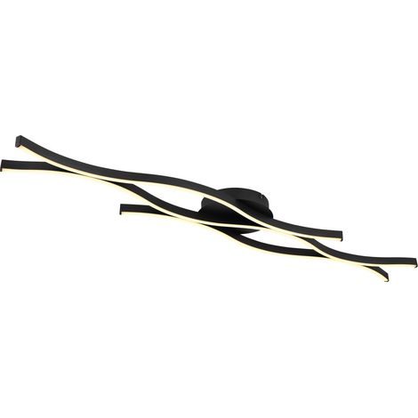 Globo - plafón - Geronimo - negro - metal - LED - 67206D (1/5)
