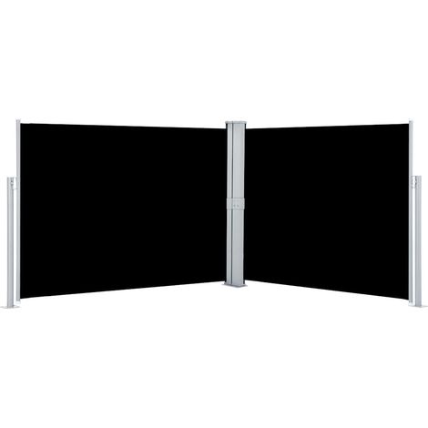 Store Banne - Auvent latéral rétractable Noir 140 x 1000 cm fr10585 - Maison La Vie (1/5)