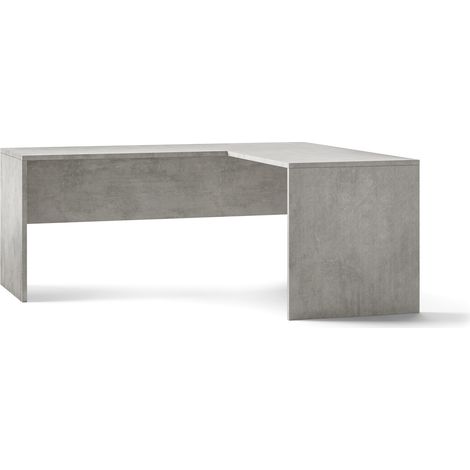 Scrivania angolare destro ufficio studio moderno Simply Extra DX - Grigio (1/5)