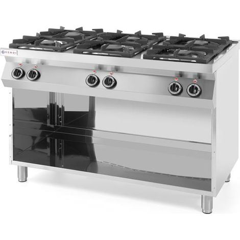 Cuisinière Kitchen Line - 6 feux Kitchen Line 285kW 1200x700x(H)900 mm - Hendi