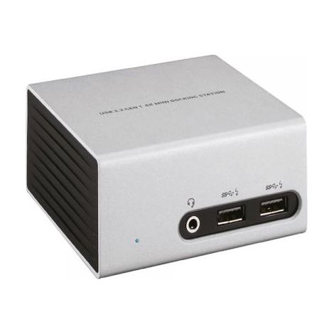 Club3d SenseVision USB 3.0 4K UHD, Docking, USB 3.0, Nero, Argento, USB B, 3,5 mm, 1920 x 1200 Pixels (1/4)