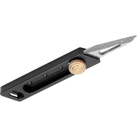 Cutter de Poche Rétractable - Ouvre-Lettres et Découpe-Boîtes Portable Noir (1/5)
