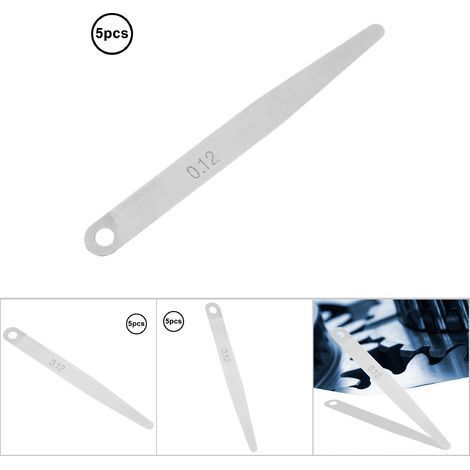 5-teiliges 0,12 mm Dickenmessgerät, metrisches Messwerkzeug für enge Stellen (1/5)