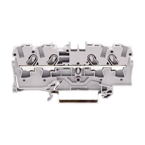 Borne de passage WAGO 2004-1401 6.20 mm ressort de traction Affectation: L gris 1 pc(s) (1/2)