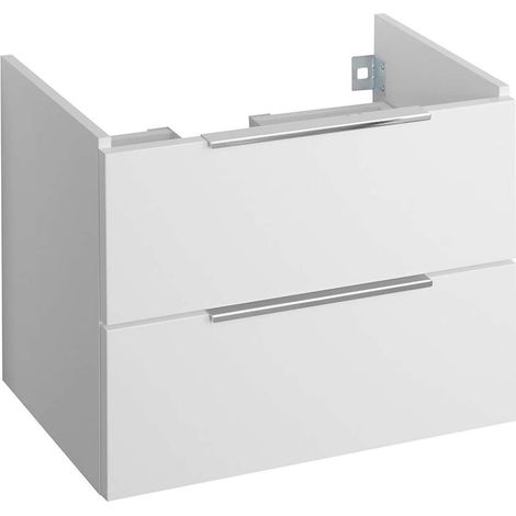Bruckner Neon - Mobile lavabo, 57x45x35 cm, 2 cassetti, bianco 500.113.0 (1/2)