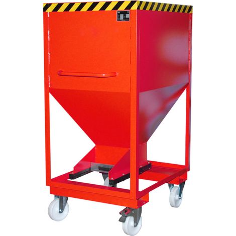 eurokraft pro, Conteneur-silo en forme d'entonnoir, mobile avec