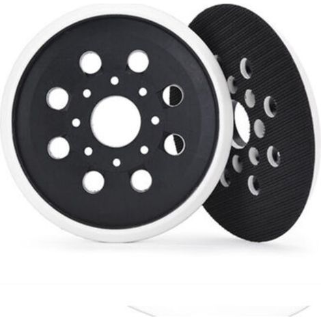 2 Pièces 125mm Plateau de Ponçage pour Bosch PEX 220 A ,PEX 220 AE, pour Skil 7402 Skil 7490, 8 Trous Auto-Agrippants, Disques de Ponçage pour Ponceuse Excentrique (1/4)