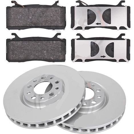 KIT FRENI ANTERIORI compatibile con Alfa Romeo GIULIA (952) - DISCHI + PASTIGLIE OEM: P23185,P23187,P23183 / 18583 , 18592 /SOSTITUZIONE DIRETTA/BASSA POLVERE/SILENZIOSO