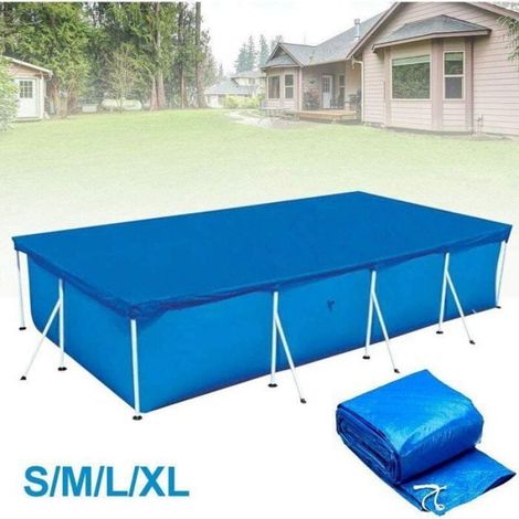 Couverture Piscine Rectangulaire - 400x210cm anti-UV - Bleu (1/5)