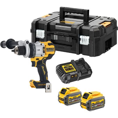 DeWalt DCD1007T2 18V XR Brushless Premium Hammer Drill Driver - 2x 6Ah FlexVolt Batteries, Charger & TSTAK II Case (1/5)