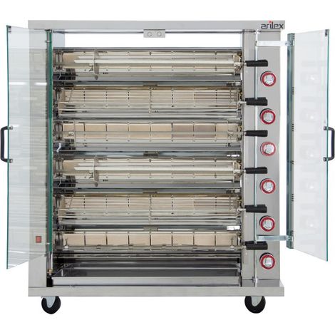 Rôtissoire à Gaz Professionnelle Haute Performance avec Broches - Arilex (1/4)