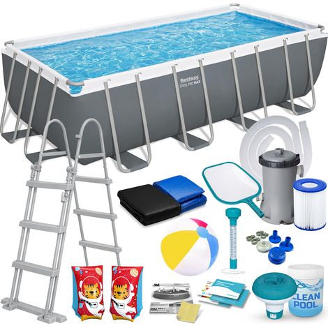 Piscine de jardin tubulaire 488 x 244 x 122 cm 17-en-1 Bestway 56670 (1/5)