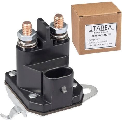7CM-1241-212-51 Relais Démarreur Tracteur Tondeuse Solénoïde 12V 2 Bornes Relais Demarreur pour 7CM124121251 M008904-000 Gravely 05167200 Tondeuse Autoportée (1/5)