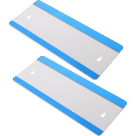 2 Pièces Plaque Signalétique de Bureau en Acier Inoxydable, Auto-adhésive (1/5)