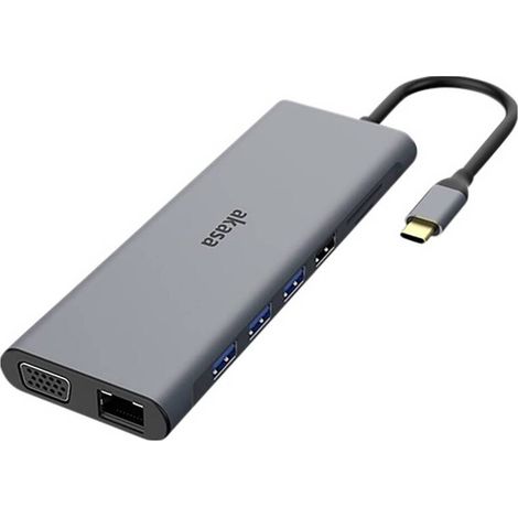 [NEUWERTIG] B-Ware Akasa Dockingstation Hub USB-C USB Typ C Kartenleser Aluminium 14-In-1 Dock (1/2)