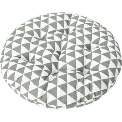 Coussin de chaise de bistrot rond de 15 pouces, coussin de siège décoratif d'intérieur et d'extérieur, coussin de chaise doux et épais pour terrasse de jardin de bureau à domicil (1/5)
