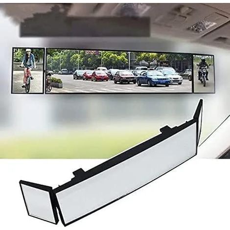Rétroviseur, rétroviseur intérieur de Voiture Grand Angle rétroviseur intérieur de Voiture Universel Pliable détachable Accessoires de Voiture (1/5)