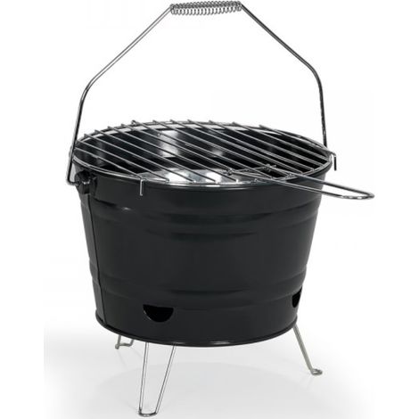 Livoo DOC327N Tragbarer Holzkohlegrill schwarz 27 cm (1/2)
