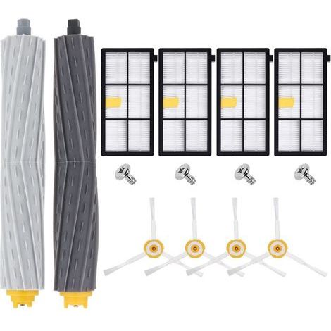 Kit Pièces Accessoires De Rémplacement pour iRobot Roomba 800 900 Series 860 865 866 870 871 875 876 880 886 896 960 966 971 976 980 981 Brosses de Rechange Filtre Accessoires pour Aspirateur Roomba (1/5)