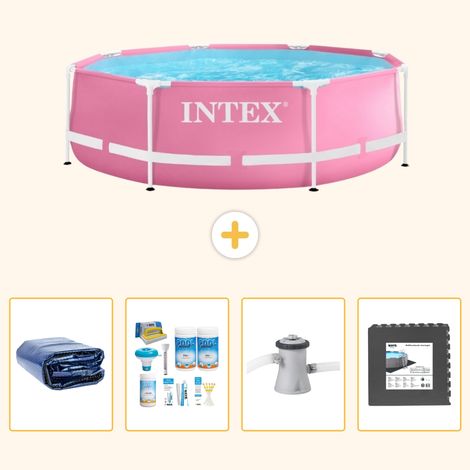 Intex Piscine Tubulaire Ronde - 244x76 cm - 5-pièces  SCB3 (1/5)