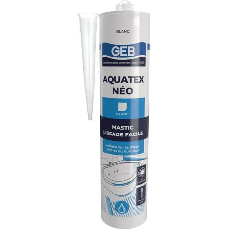 Mastic silicone sanitaire AQUATEX Neo cartouche 310 ml blanc