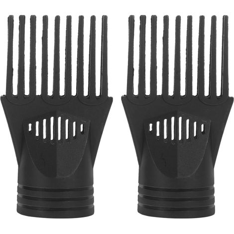 Lurrose Lot De 2 Embouts Peignes Universels Pour Sèche-Cheveux Accessoires Coiffure Concentrateur De Flux D'Air Pour Cheveux Lisses Et Brillants